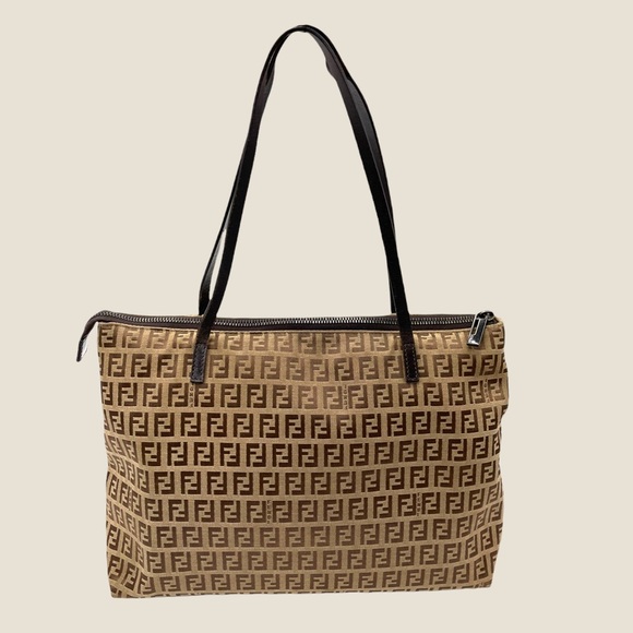 Fendi Handbags - ✨SOLD✨Authentic Fendi Zucca Canvas Tote Bag